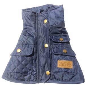 NWOT - Heart to Tail Fleece Lined Quilted Dog Vest, XSmall